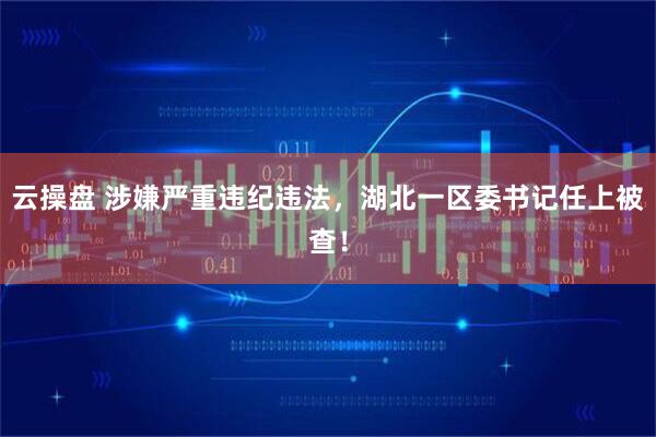 云操盘 涉嫌严重违纪违法，湖北一区委书记任上被查！