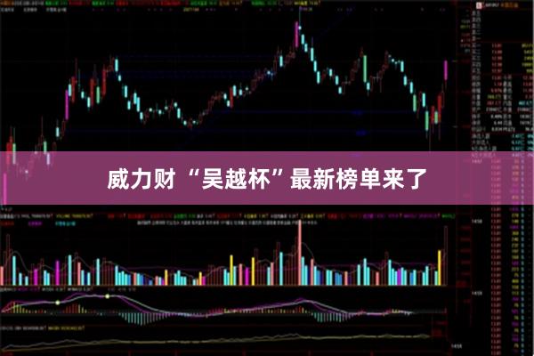 威力财 “吴越杯”最新榜单来了